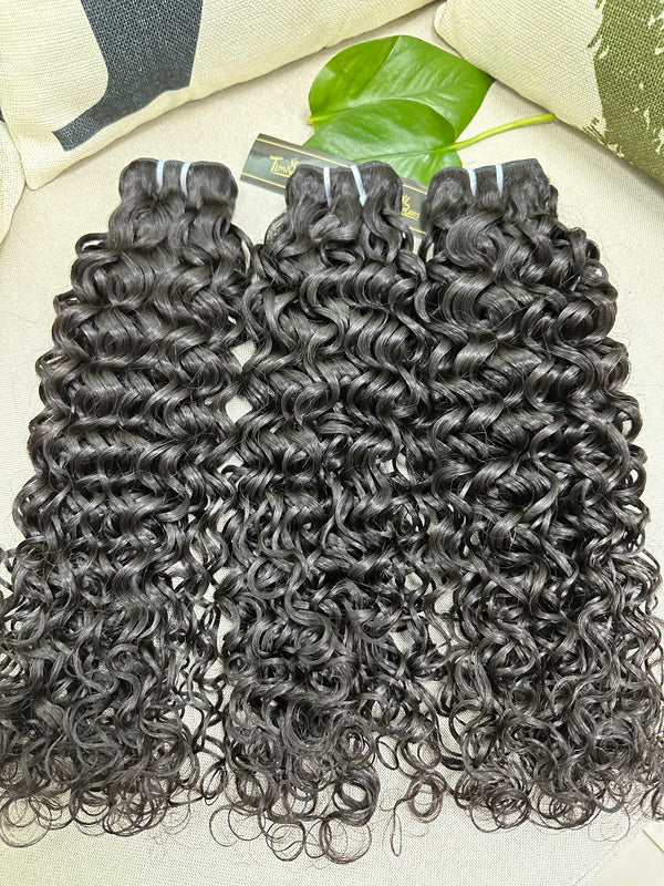 12A Pure Raw Hair Top Raw Water Wave Hair Unprocessed Raw Hair 3 Bundles Deal