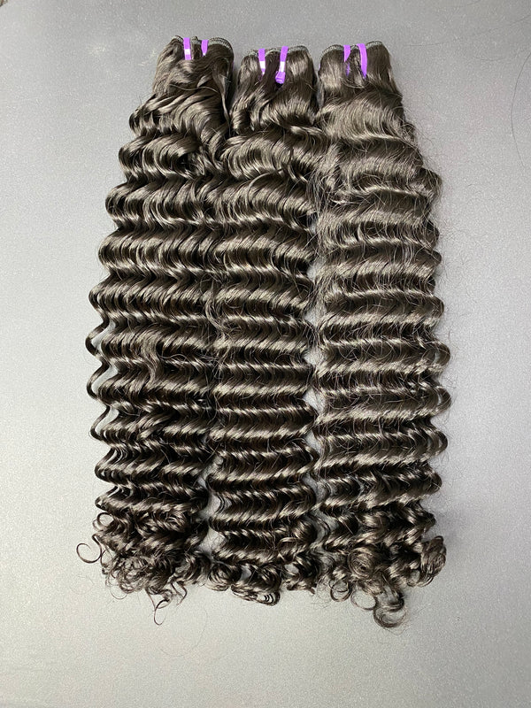 Vietnamese Raw Hair  Deep Wave Unprocessed Affordable Raw Hair 3 Bundles Deal