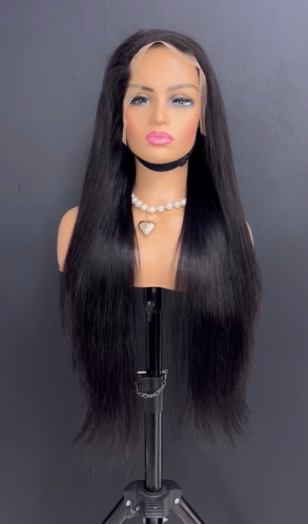 12A Pure Raw Top Raw Straight Hair Unprocessed Raw Hair 13*6hd Custom Wig